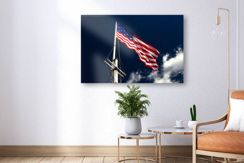 Fort McHenry Storm Flag with Mast by Bill Swartwout Photography