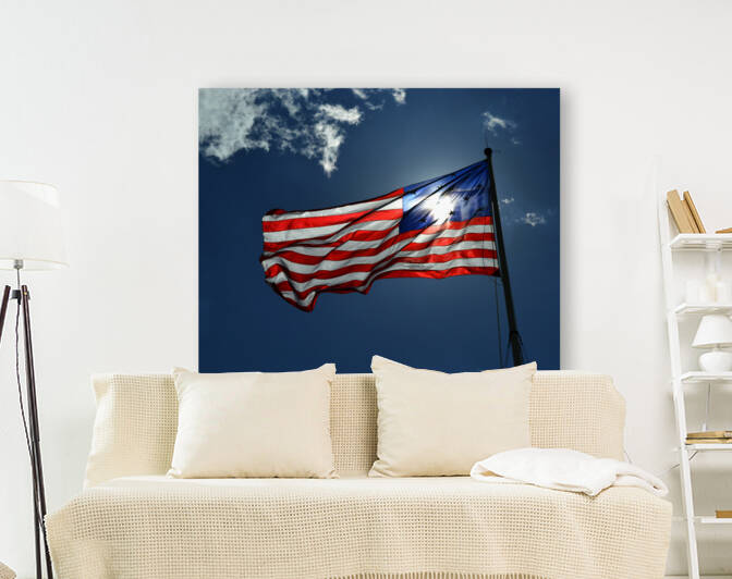 Backlit Storm Flag at Fort McHenry in Baltimore Maryland by Bill Swartwout Photography