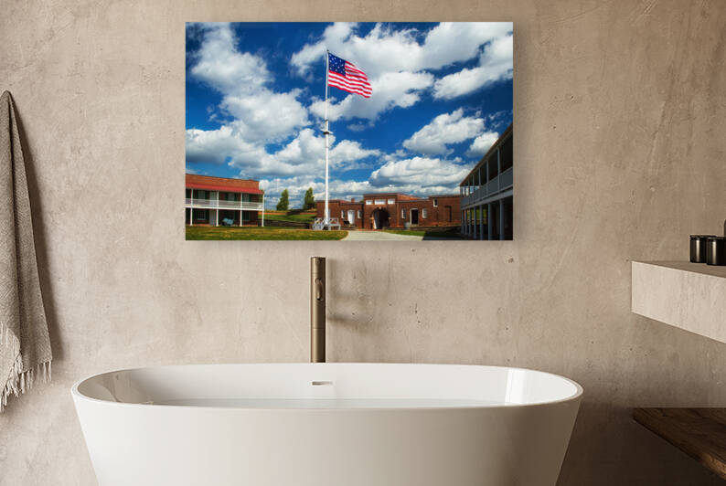Flag and Parade Ground at Fort McHenry in Baltimore by Bill Swartwout Photography