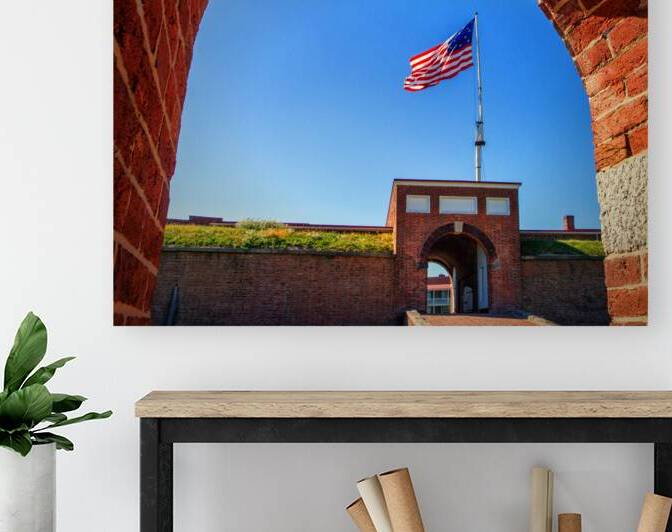 Fort McHenry Flag Framed by the Arch by Bill Swartwout Photography