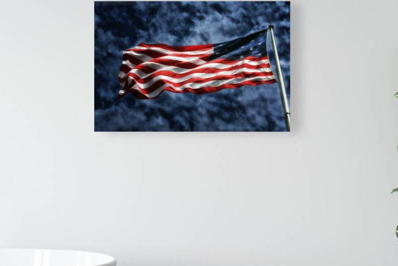 American Flag in a Stormy Sky at Fort McHenry by Bill Swartwout Photography
