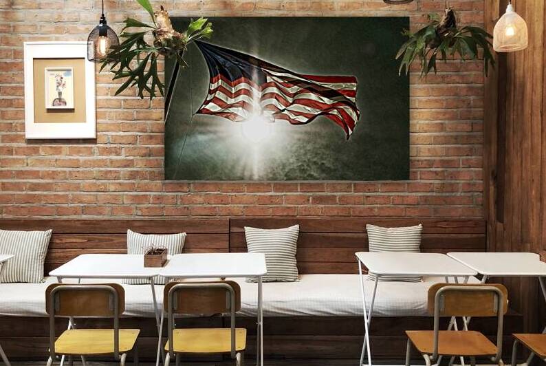 American Flag Bombs Bursting in Air by Bill Swartwout Photography