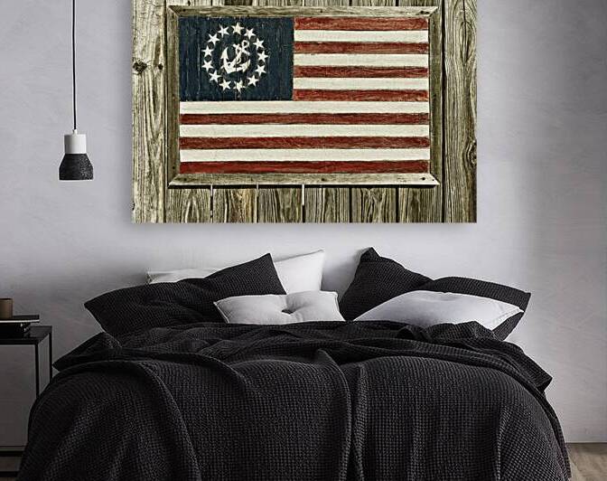 Ocean City Fence Flag w Pirate Goldtone by Bill Swartwout Photography