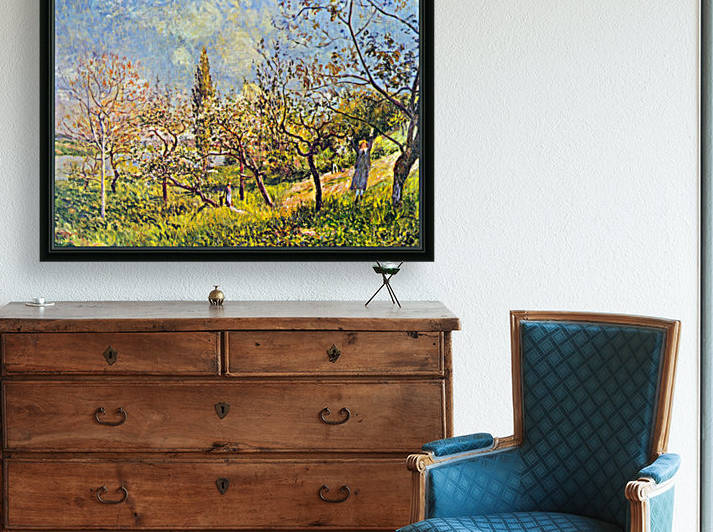 Orchard in spring by Sisley