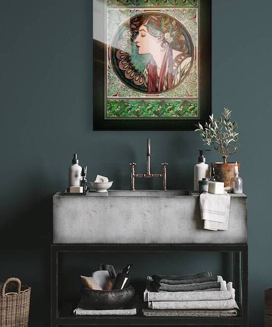 Laurel by Alphonse Mucha Vintage Art Xzendor7 Old Masters Reproductions by xzendor7