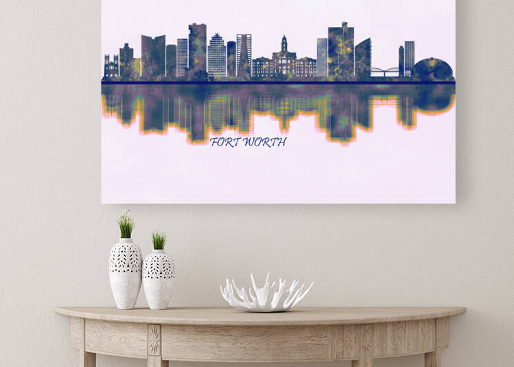 Fort Worth Skyline by Towseef Dar