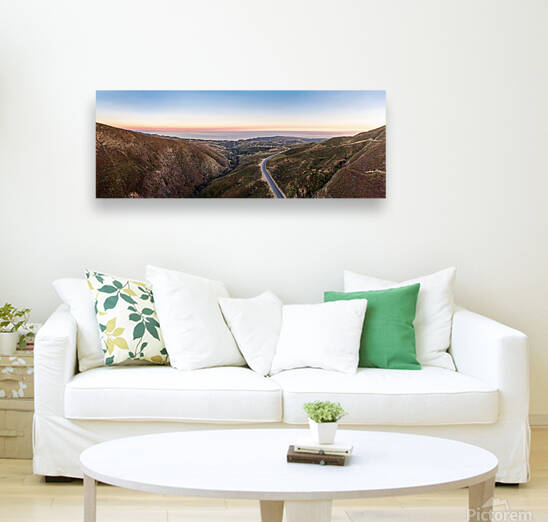 Kanan Rd Malibu Sunset Pano by Jean Dzhermakyan