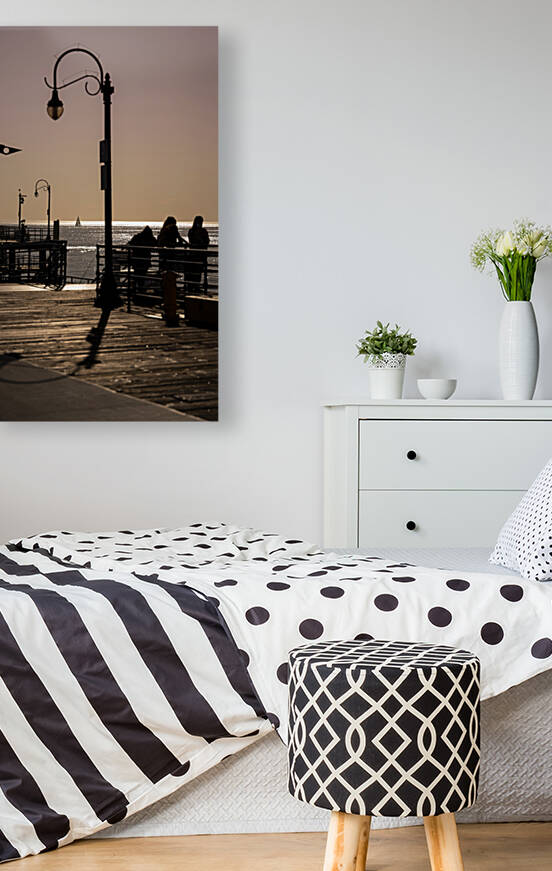 Santa Monica Pier at Sunset 1 by Jean Dzhermakyan