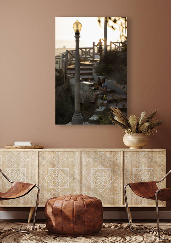 Sunset Stairway to Santa Monica by Jean Dzhermakyan