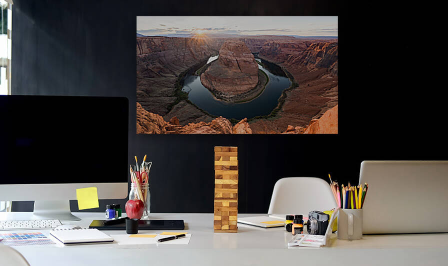 Horseshoe Bend at Sunset 1 by Jean Dzhermakyan