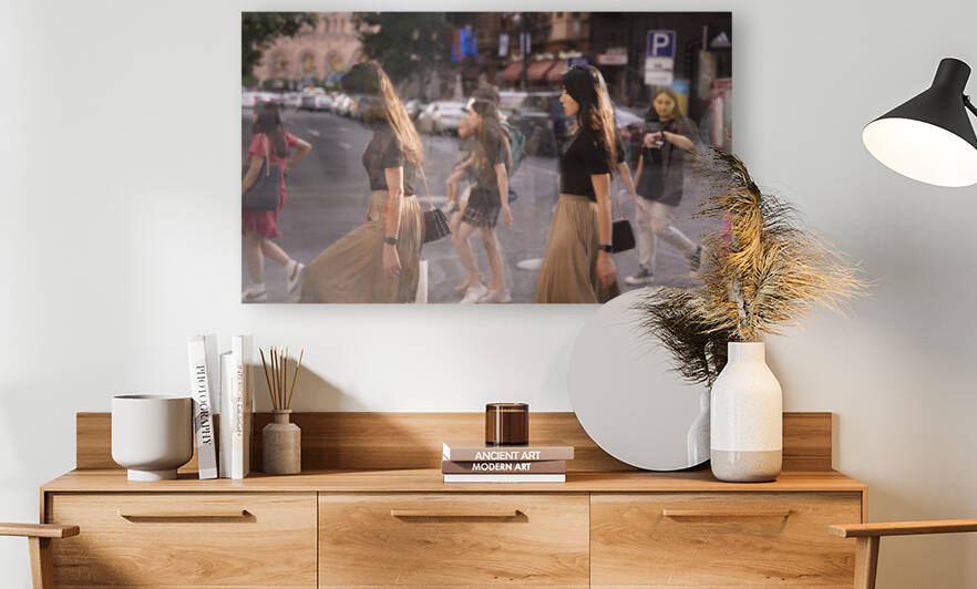 Walking Girl Abovyan St. by Jean Dzhermakyan