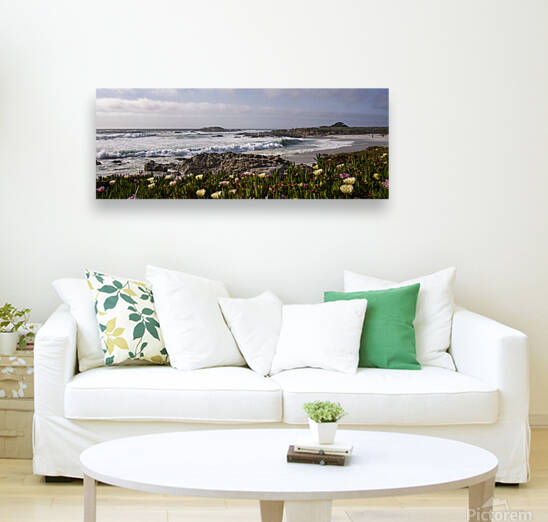 Pebble Beach Flowerbed by Jean Dzhermakyan