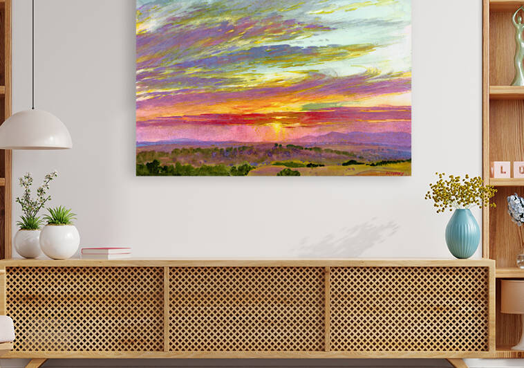 Sunset Moncloa Madrid Spain by George Owen Wynne Apperley