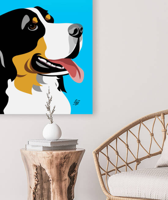 Bernese Mountain dog by Liz Cereby