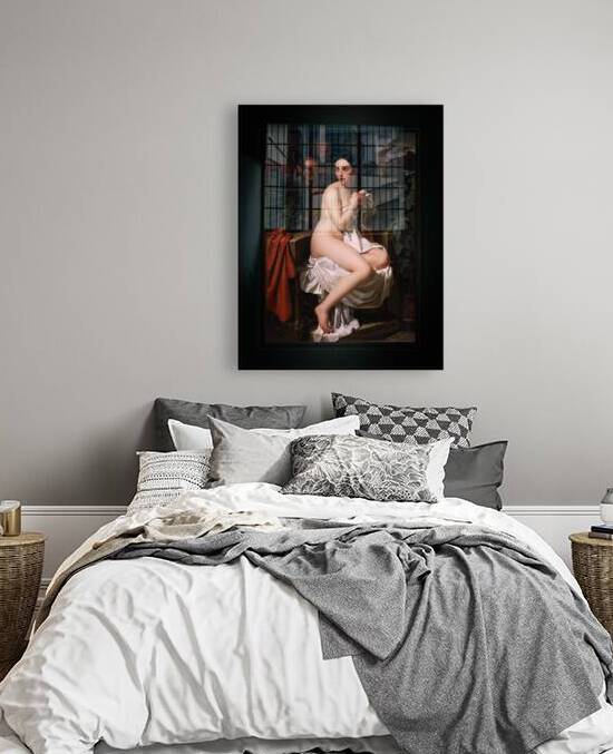 Suzanna en de Ouderlingen by Pierre van Hanselaere Remastered Xzendor7 Classical Fine Art Old Masters Reproductions by xzendor7