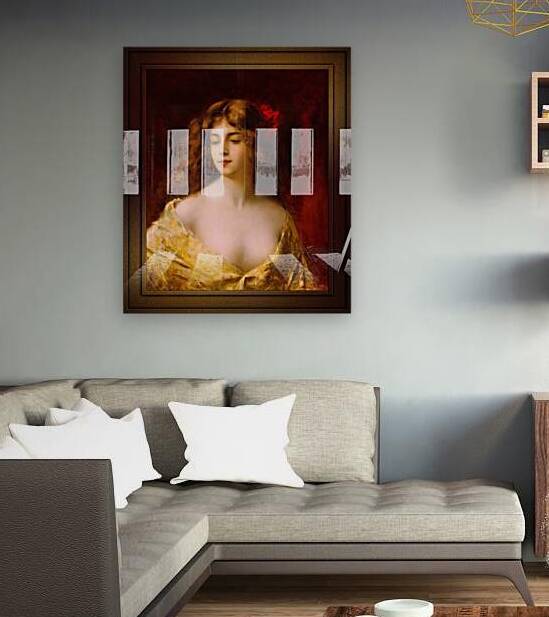 Portrait Of A Young Woman by Angelo Asti Remastered Xzendor7 Classical Fine Art Old Masters Reproductions by xzendor7