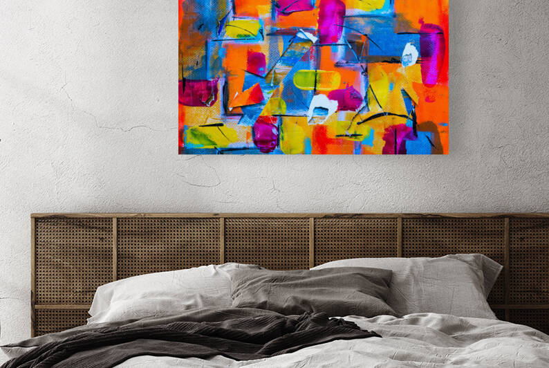 Colorful Abstract Painting   Traditional Art by artcenter