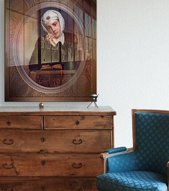 Lost in Thought by Henry Guillaume Schlesinger Remastered Xzendor7 Classical Fine Art Old Masters Reproductions by xzendor7