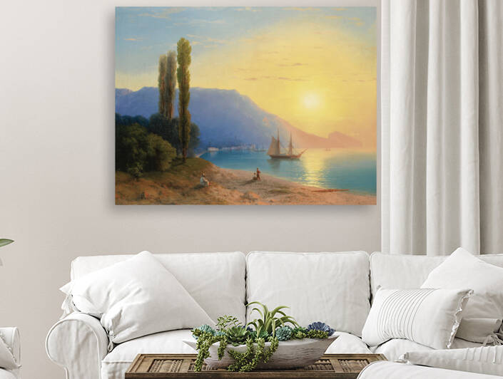 Aivazovsky Sunset over Yalta by artcenter