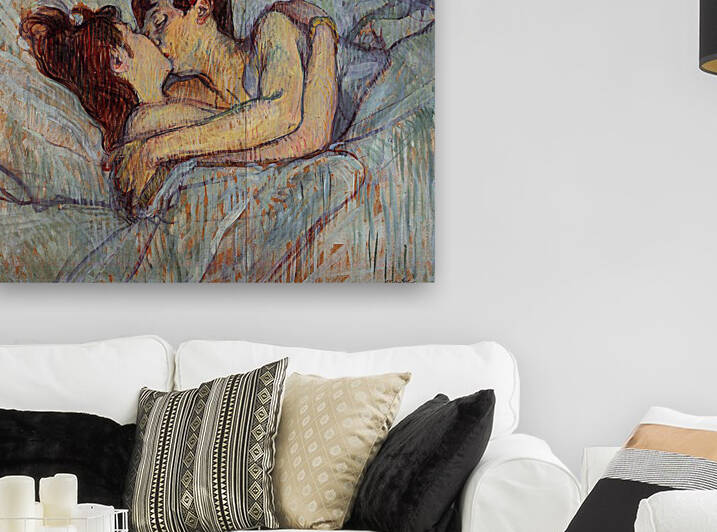 Toulouse Lautrec In bed the kiss by artcenter
