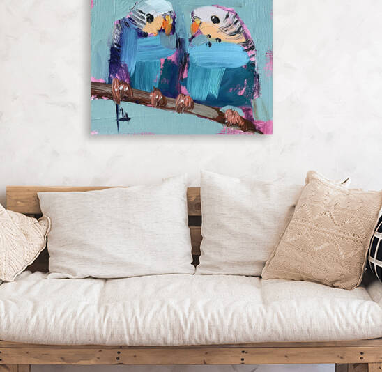 Birds Oil Paintings by Corey S Ribotsky