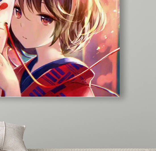 Anime female character with mysterious mask. by David Jaxson Photography