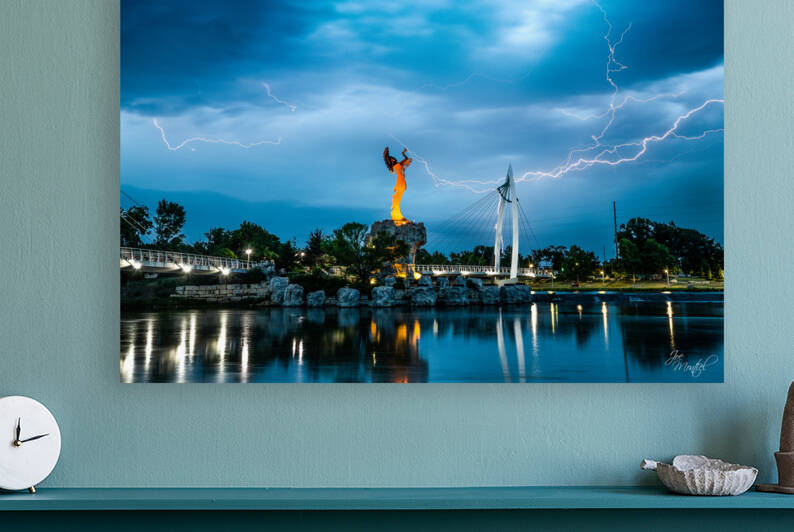 Keeper of the Plains Lightning by Joe Montiel