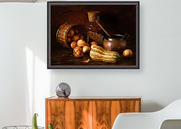 Onions and pumpkin by 1x