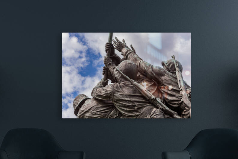 Detail of Iwo Jima Memorial in Washington by Steve Heap