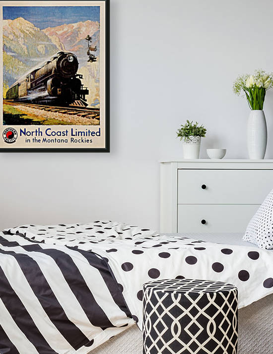 North Coast Limited in the Montana Rockies by VINTAGE POSTER