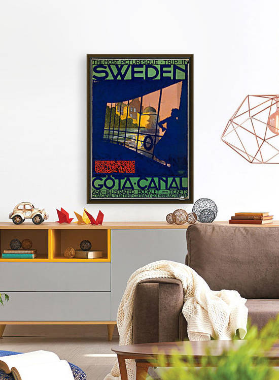 Sweden Gota Canal travel poster by VINTAGE POSTER