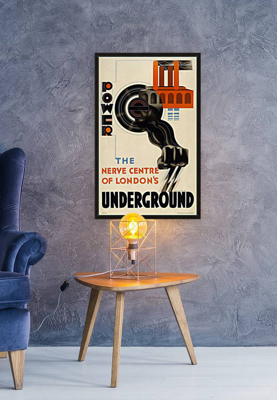 Power the nerve centre of London Underground by VINTAGE POSTER