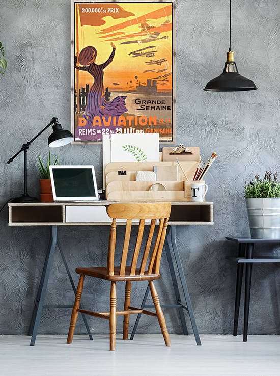 Reims France Aviation Poster Week August 22-29, 1909 by VINTAGE POSTER