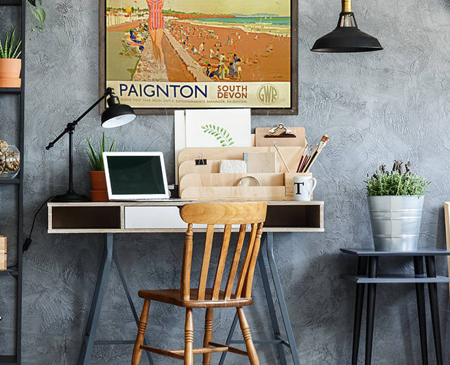 Vintage Poster Art Collection Paignton South Devon Vintage Poster