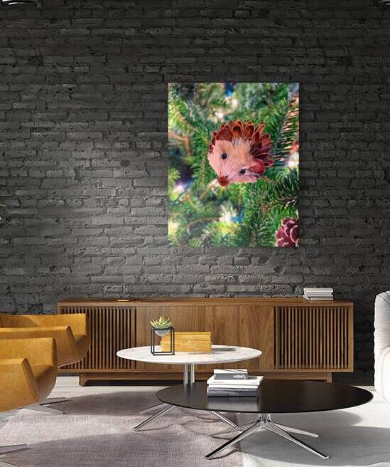 Christmas Tree Pinecone Mouse Ornament by Bill Swartwout Photography