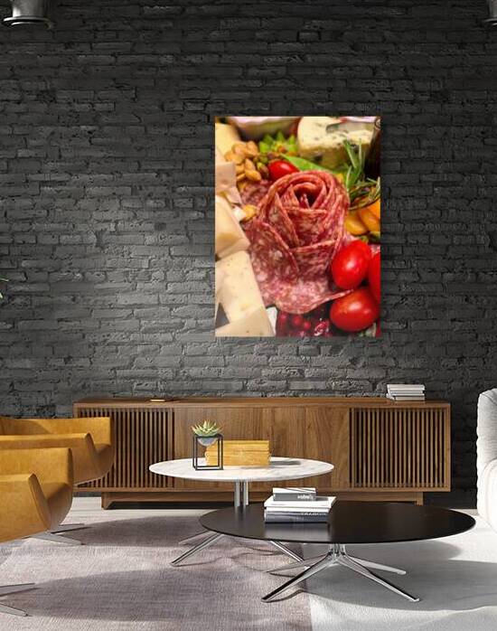 Pepperoni Rose on a Charcuterie Board by Bill Swartwout Photography