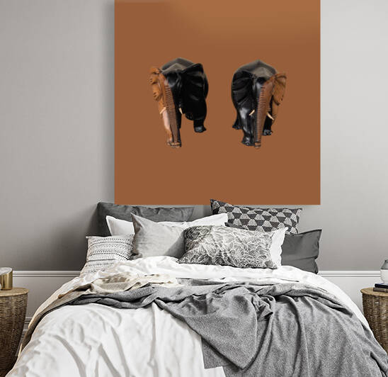 painting elephants animal figurine by thebestart