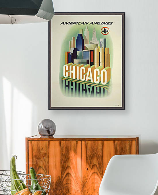 American Airlines Chicago by VINTAGE POSTER