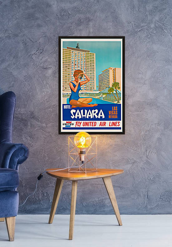 Hotel Sahara Las Vegas Nevada by VINTAGE POSTER