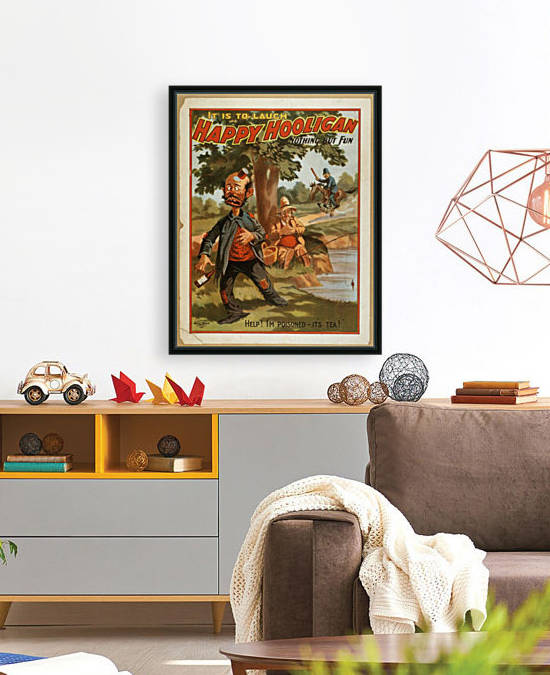 Happy Hooligan Nothing but fun by VINTAGE POSTER