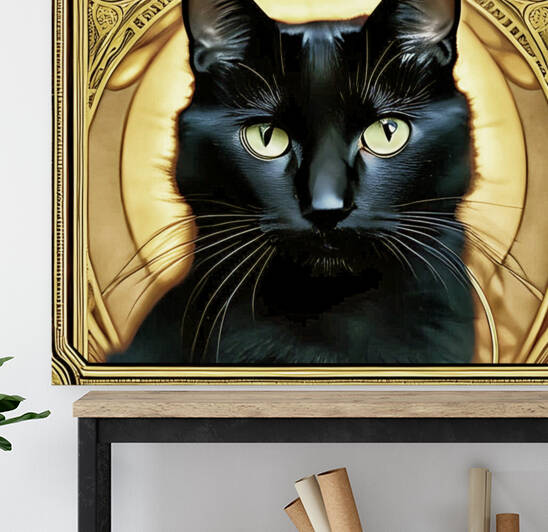 Egyptian Cat in Golden Tones by Bill Swartwout Photography