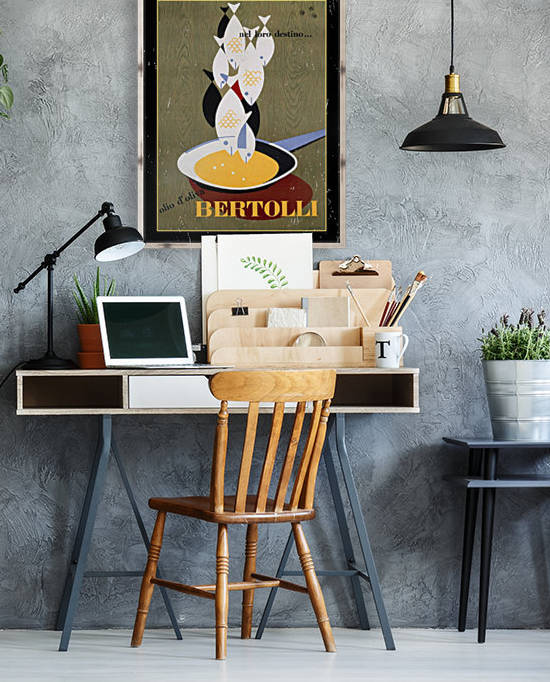 Bertolli cooking fish poster by VINTAGE POSTER