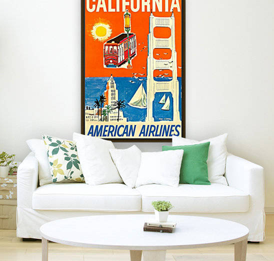 California American Airlines poster by VINTAGE POSTER