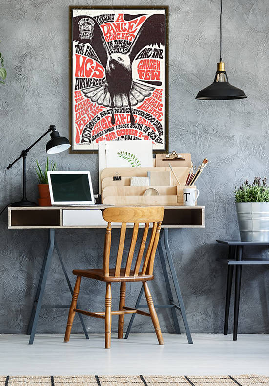 A dance concert in the San Francisco style by VINTAGE POSTER