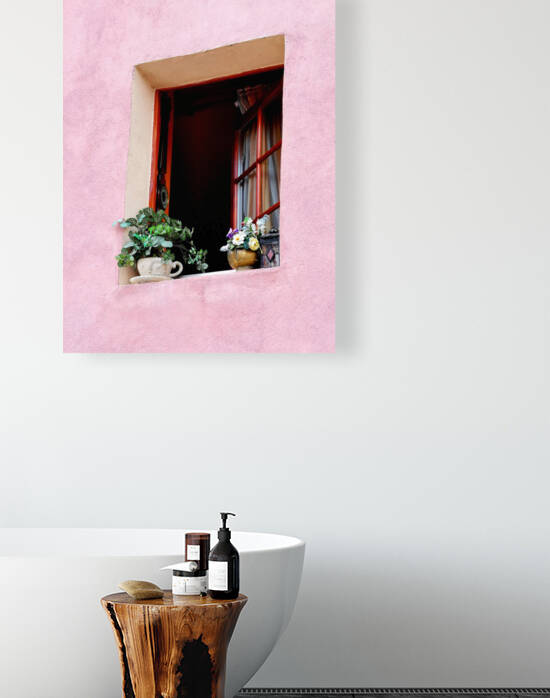 Window in Pink Wall by Saowalux Poshyanandana