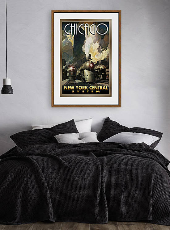 Chicago New York Central System poster by VINTAGE POSTER