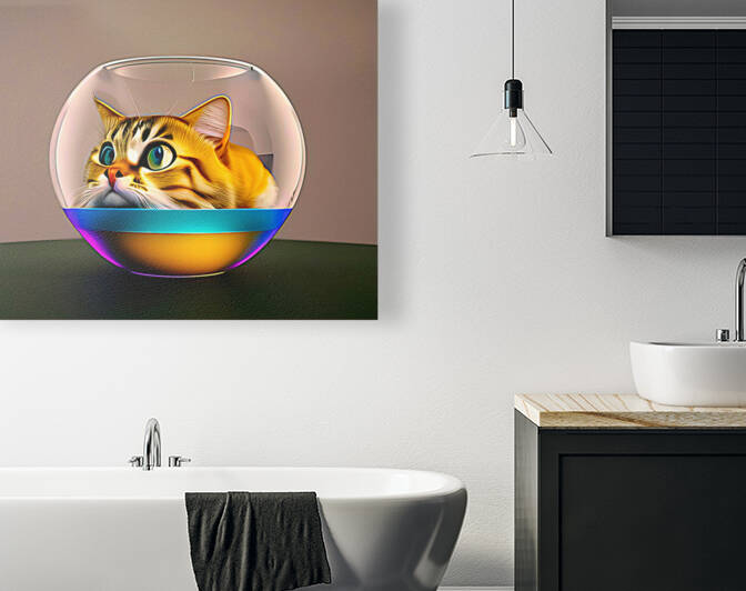 Cat in a Fish Bowl 2 by Bill Swartwout Photography