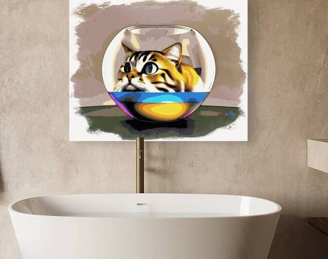Cat in a Fish Bowl by Bill Swartwout Photography