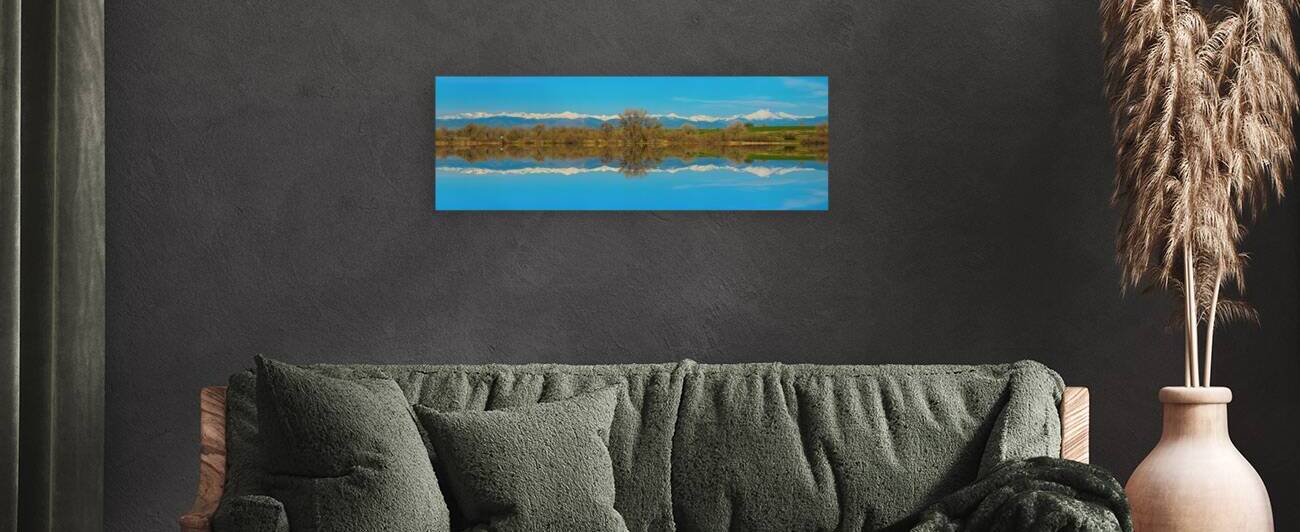 Colorado Rocky Mountain Front Range Pano Reflections by Bo Insogna