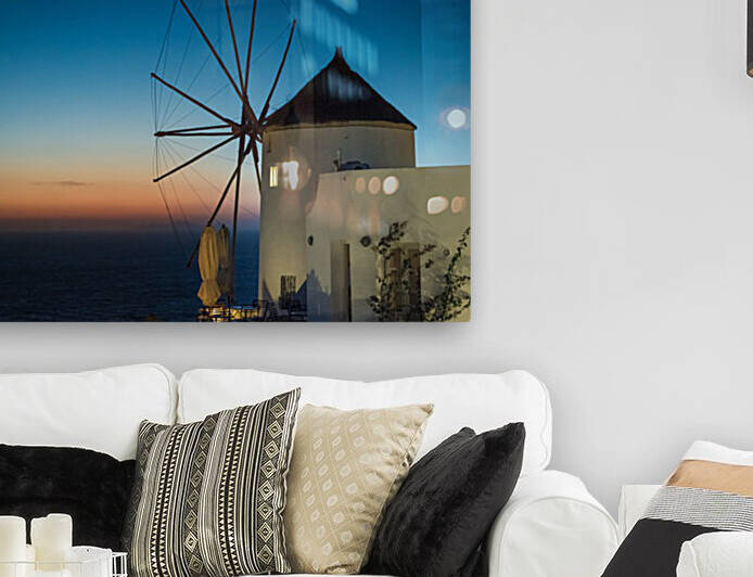 Mills Oia Night by Fabien Dormoy